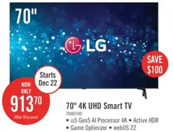 The Brick Lg 70 uq75 series 4k led smart webos tv offer