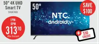 The Brick Ntc 50 uhd smart android tv offer