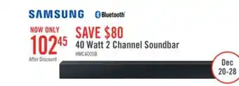 The Brick Samsung c400 2-channel bluetooth soundbar with dolby audio offer