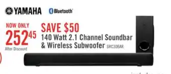 The Brick Yamaha sr-c30a compact soundbar and wireless subwoofer - src30a black offer
