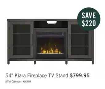 The Brick Kiara 54 electric fireplace tv stand - grey offer