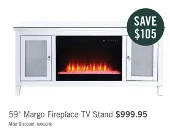 The Brick Margo glam electric fireplace offer