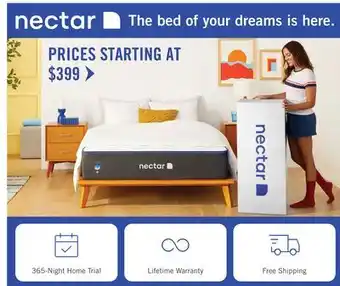 The Brick Nectar mattress offer