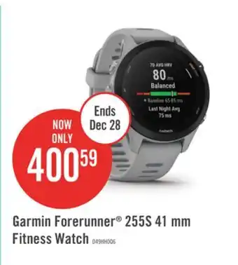 The Brick Garmin forerunner 255s 41 mm fitness watch - powder grey offer