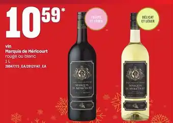 Provigo Vin marquis de méricourt, 1 l offer