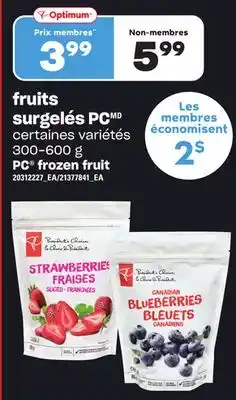 Provigo Fruits surgelés pc, 300-600 g offer