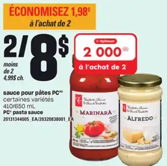 Provigo Sauce pour pâtes pc, 410/650 ml offer
