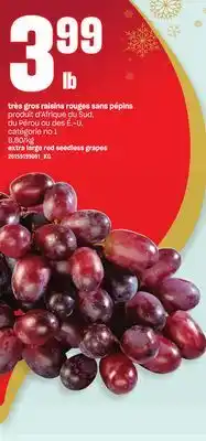 Provigo Très gros raisins rouges sans pépins offer