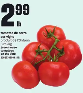 Provigo Tomates de serre sur vigne offer