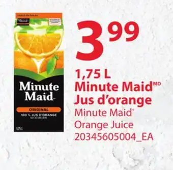 Provigo 1,75 l, minute maid jus d'orange offer