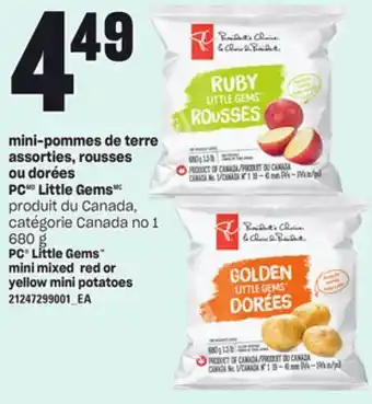 Provigo Mini-pommes de terre assorties, rousses ou dorées pc little gems, 680 g offer