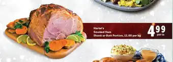 Quality Foods Hertel's Smoked Ham Shank or Butt Portion offer