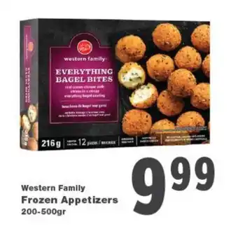 Quality Foods Western Family Frozen Appetizers 200-500gr offer