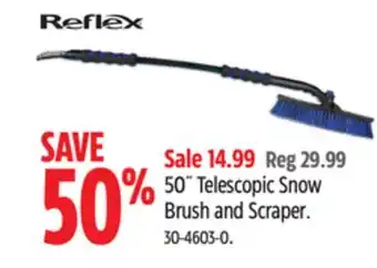 Canadian Tire Reflex 50˝ telescopic snow brush and scraper offer