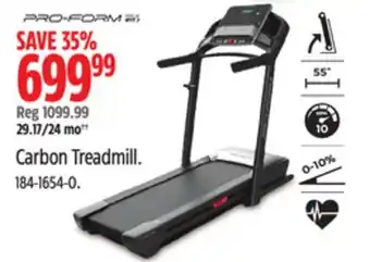 Canadian Tire Proform carbon treadmill offer