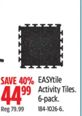 Canadian Tire Easytile activity tiles offer