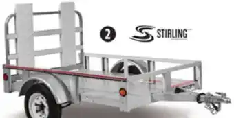 Canadian Tire Stirling galvalume plus 4 x 6 galvanized open-rail trailer offer