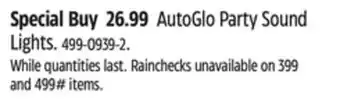 Canadian Tire Merkury autoglo party sound lights offer