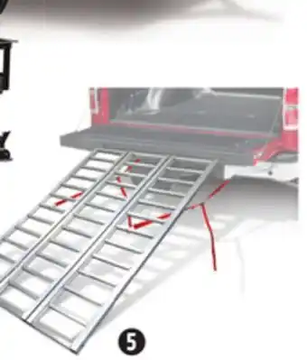 Canadian Tire Aluminum tri-panel loading ramp, 50 x 77 offer