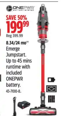 Canadian Tire Hoover emerge jumpstart offer