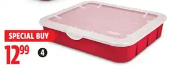 Canadian Tire Sterilite christmas ornament storage box offer
