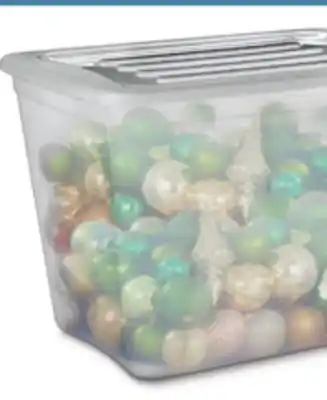 Canadian Tire Type a 72l clear tote offer