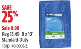 Canadian Tire Certified standard-duty tarp offer