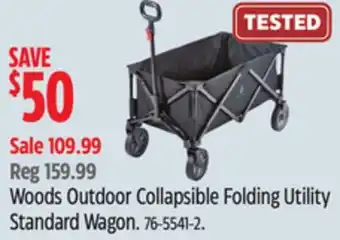 Canadian Tire Woods outdoor collapsible folding utility standard wagon offer