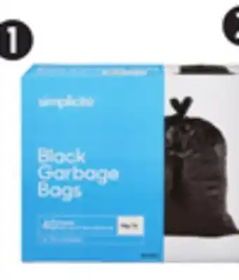 Canadian Tire Simplicité selected garbage bags offer