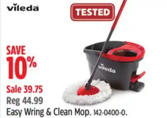 Canadian Tire Vileda easy wring & clean mop offer