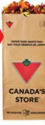 Canadian Tire Yard waste 2-ply paper bags, 20-pack offer