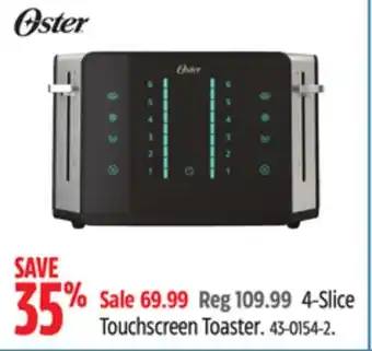Canadian Tire Oster 4-slice touchscreen toaster offer
