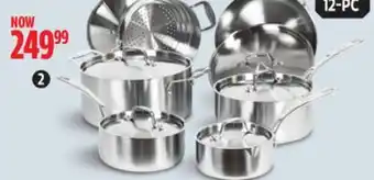 Canadian Tire Lagostina 3-ply clad cookset offer