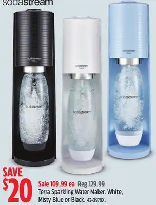 Canadian Tire Soda stream terra sparkling water maker offer