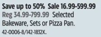Canadian Tire Lagostina selected bakeware, sets or pizza pan offer