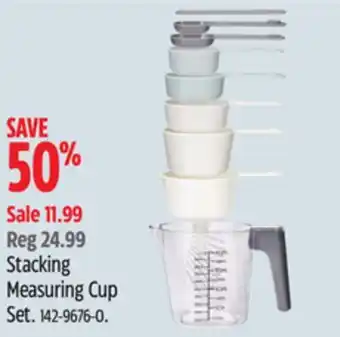 Canadian Tire Master chef stacking measuring cup set offer