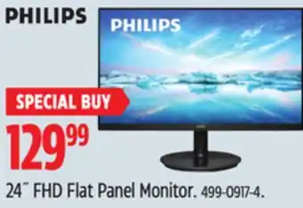 Canadian Tire Philips 24˝ fhd flat panel monitor offer