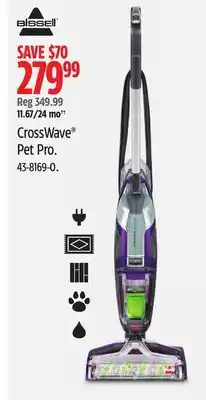 Canadian Tire Bissell crosswave pet pro offer