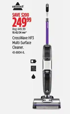 Canadian Tire Bissell crosswave hf3 multi-surface cleaner offer