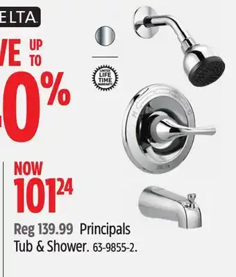 Canadian Tire Delta principals tub & shower offer