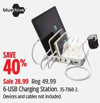 Canadian Tire Bluehive 6-usb charging station offer