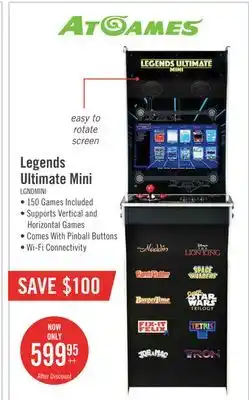 The Brick Atgames legends ultimate mini arcade - n-syspnp-0888 offer