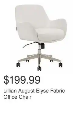 Costco Lillian august elyse fabric office chair offer