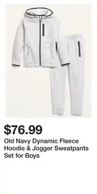 Old Navy Old navy dynamic fleece hoodie & jogger sweatpants set for boys offer