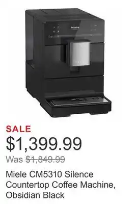 Costco Miele cm5310 silence countertop coffee machine, obsidian black offer