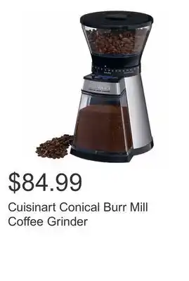 Costco Cuisinart conical burr mill coffee grinder offer