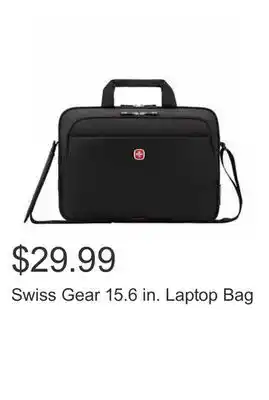 Costco Swiss gear 15.6 in. laptop bag offer