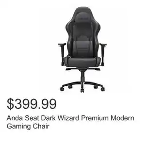 Costco Anda seat dark wizard premium modern gaming chair offer