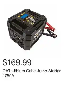 Costco Cat lithium cube jump starter 1750a offer