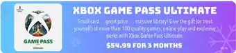 GameStop Xbox game pass ultimate offer